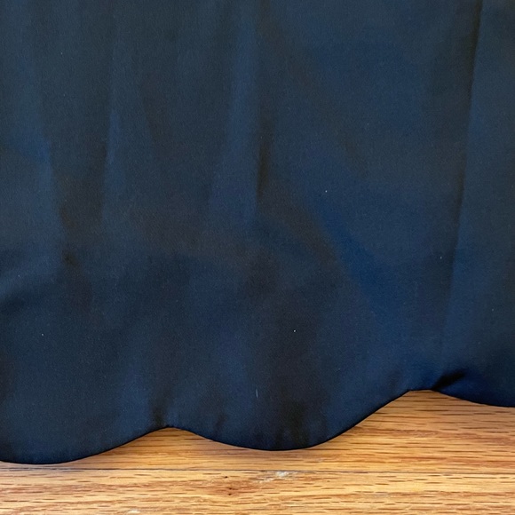 NWT Lulu’s Black Play on Curves Backless Skater Dress with Scalloped Hem, Size S - Picture 6 of 8